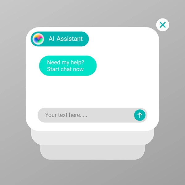 Interfaz de asistente de IA para búsquedas conversacionales con IA